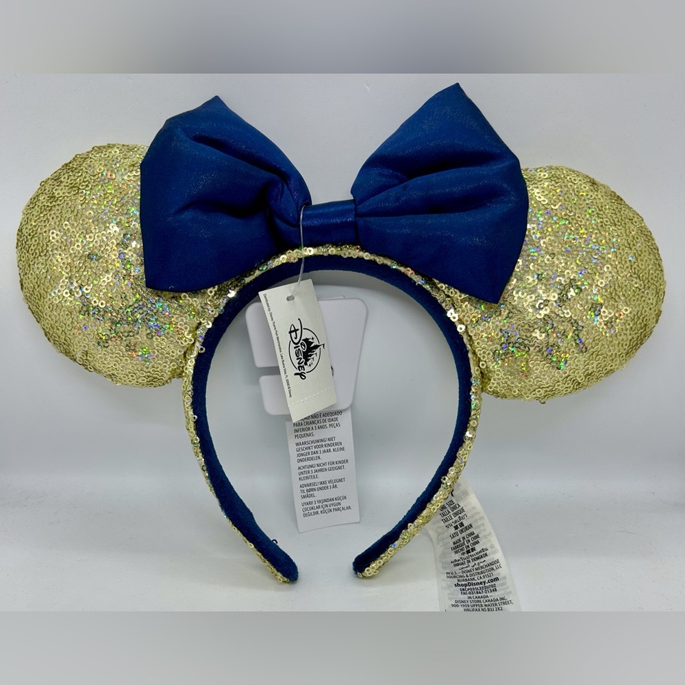 Walt Disney World Minnie Mouse 50th Anniversary Earidescent Ears Headband, NWT.